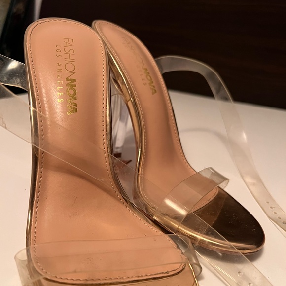 Classy glass High Heels in Rose Gold Colour - Picture 7 of 12